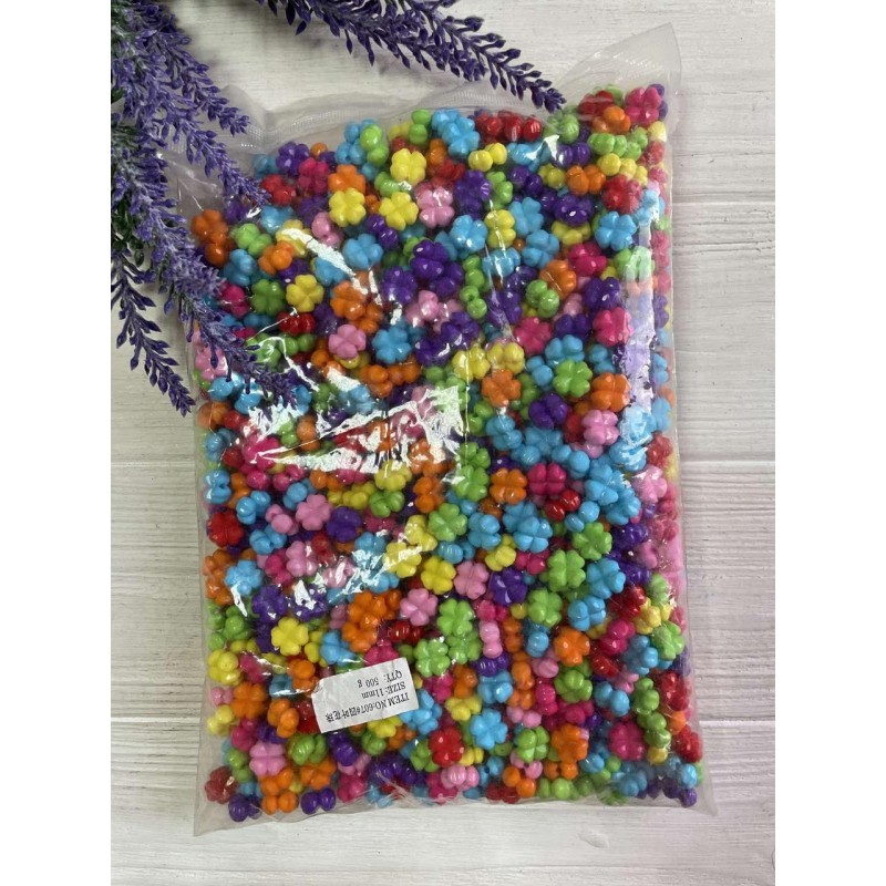 Бусины микс   " Клевер  "      500 грам