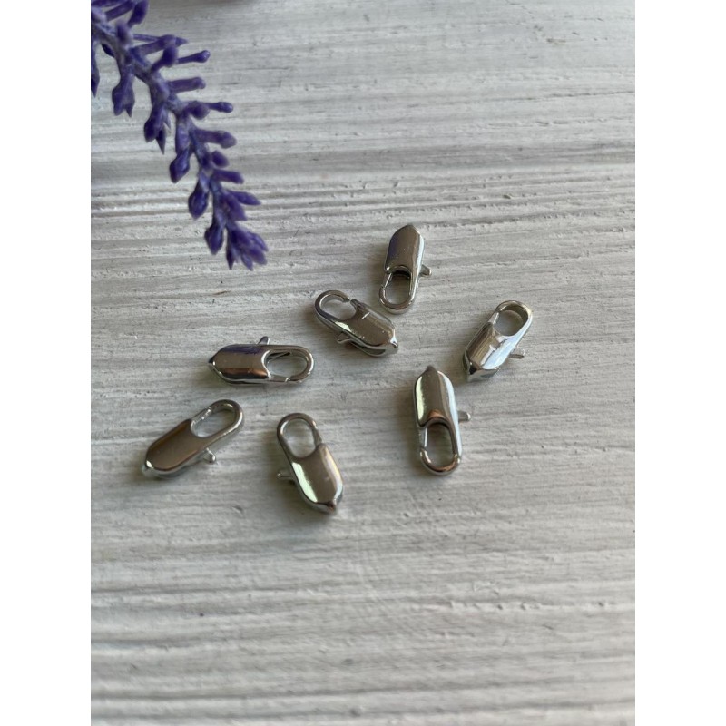 Карабін маленький №2 14 мм   срібло 1 шт