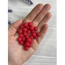 Бусины  " Зефирные "    10 мм ,   красные      500 грамм