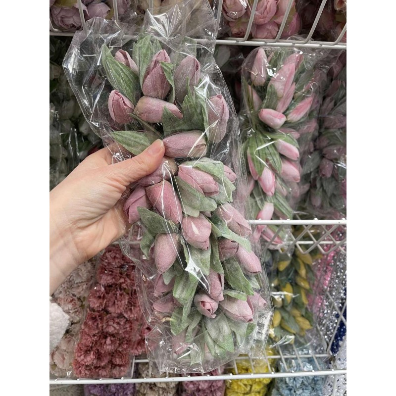 Тюльпаны большие  ,  темно розовые  36 шт