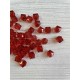 Намистини " Куб кришталевий" 10 мм, темно червоний  500 грамів