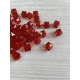 Намистини " Куб кришталевий" 10 мм, темно червоний  500 грамів