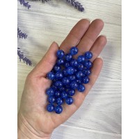 Бусины  "  Битое стекло  № 2 "    8 мм ,  синие     500 грамм