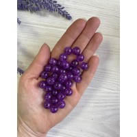 Бусины  "  Битое стекло  № 2 "    8 мм ,  темно фиолетовые     500 грамм