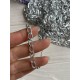 Цепочка  5 * 9  мм светлое серебро   50 см