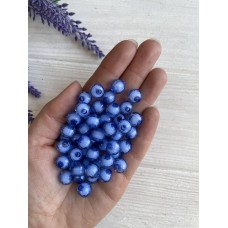 Бусины круглые "  Конфетки "    10 мм ,   небесные        500 грамм