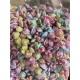 Бусины микс   "  Цветные сердечки "     500 грам