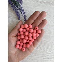 Бусины  " Зефирные "    10 мм ,  коралловые      500 грамм