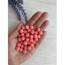Бусины  " Зефирные "    10 мм ,  коралловые      500 грамм