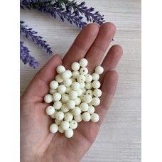 Бусины  " Зефирные "    8 мм , айвори      500 грамм