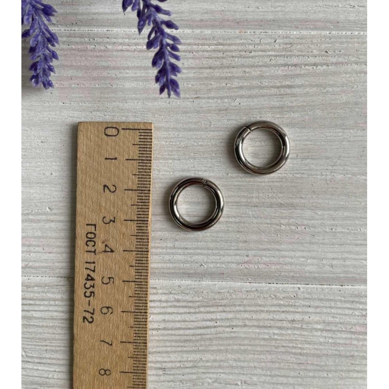 Кільце Преміум "  17 мм "  срібло   1 шт