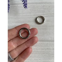 Кільце Преміум "  17 мм "  срібло   1 шт