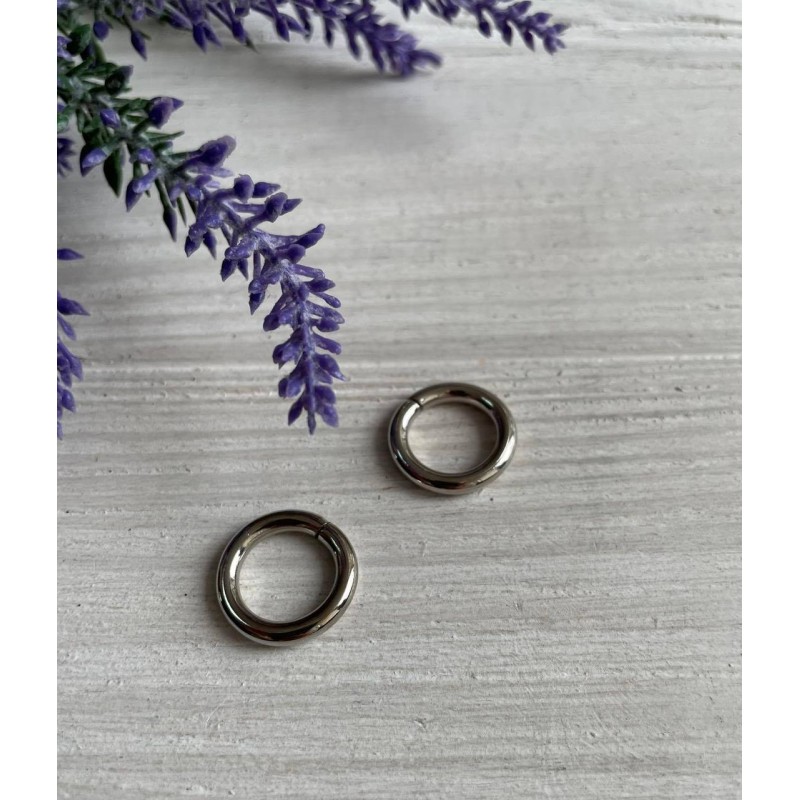 Кільце Преміум "  17 мм "  срібло   1 шт