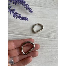 Полукольцо № 2  " 30 *22 мм "   серебро    1 шт