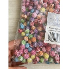 Бусины микс   "  круглая роза "      500 грам