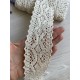 Кружево  вязанное " Marill D30095 "  бежевое    рулон  15  ярдов