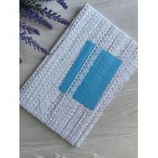 Кружево  вязанное " Marill А069 "  белое    рулон  15  ярдов