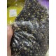 Бусины  " Алфавит Квадратные   "  черные с золотом   500 грам