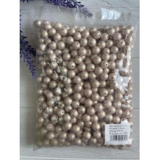 Намистини "Перлинний пилок" 12 мм рожеве золото 500 грам