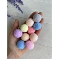 Помпони  " Оксамитові 2.5 см", мікс    250 шт