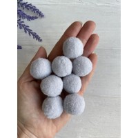 Помпони  " Оксамитові 2.5 см", сірі   250 шт