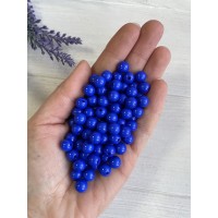 Бусины акриловые " Классика " синие      8 мм        500 грамм