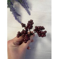 Веточки с мелкими ягодами ,  бордо    100 шт упаковка