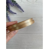 Лента атласная 0,6  см  рулон   32,5 метра   светло-коричневая