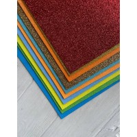 Фоамиран с глиттером    20*30 см  , микс         10 листов