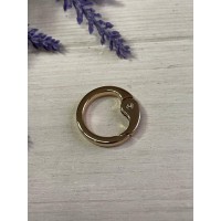 Кольцо самозажимное "ЛЮКС "  25 мм  золото   1 шт