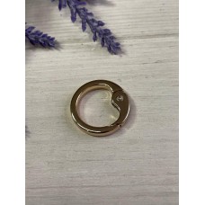 Кольцо самозажимное "ЛЮКС "  25 мм  золото   1 шт