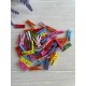 Прищепки деревянные   3 * 0,8 см  , микс  УПАКОВКА 100 шт