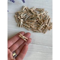 Прищепки деревянные   2,5 * 0,8 см  , Натуральный цвет  Большая упаковка 1000 шт