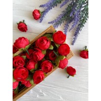 Бутон Пиона "  С подложкой "   № 5  ,  красный      100 шт
