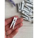 Прищепки деревянные 3,5 *0,9   см  , Белые  1 000 шт
