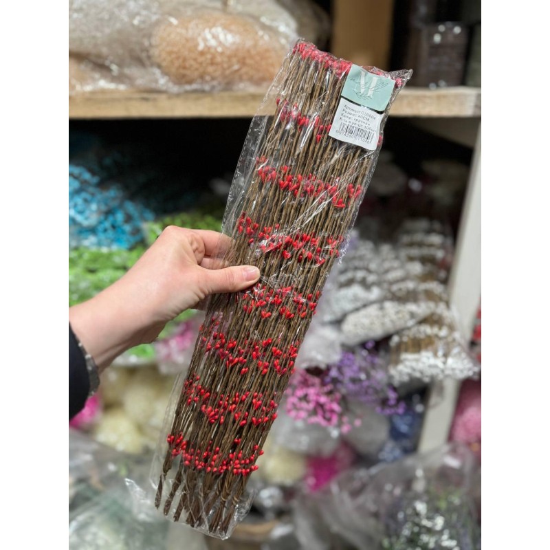 Веточки ивы ,   красные                                100 шт