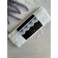 Мереживо органзове " D30105 "     , натурально біле    рулон 15 ярдів