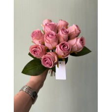 Букет  " Розы   " розовый  11 шт