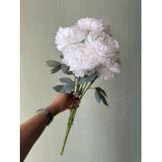 Букет флористический " Пион  меланж  " белый