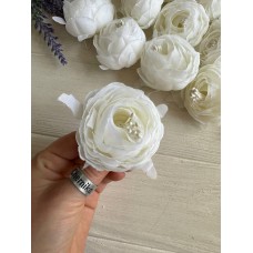 Пионы с органзой ,    кремовый       25 шт