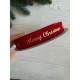 Лента бархатная " Merry Christmas 2,5 см "  КРАСНАЯ        рулон 45 метров