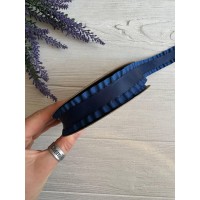 Лента  " Рюш "  сапфировая     18 м