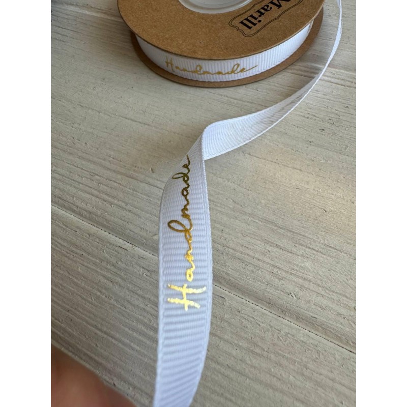 Репс 0.9 см " Hand Made " білий   18 м