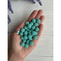 Намистини "  Ожина матова  "  12 мм, м'ята   500 грам