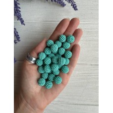 Бусины  " Ежевика матовая  "  12 мм  , мятные        500 грамм