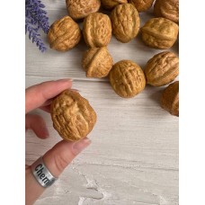 Орехи искуственные " 3.9*3.6 см " , натуральный цвет 15 шт