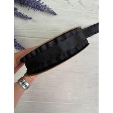 Лента  " Рюш "    черный        18 м
