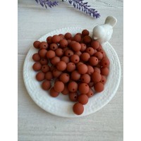 Бусины  " Зефирные "    10 мм ,   каштановые      500 грамм