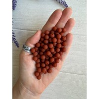 Бусины  " Зефирные "    8 мм , каштановые      500 грамм
