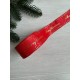 Репс  " Merry Christmas со звездочками  "  4 см красный       рулон 22.5 метра